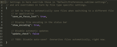 Sublime Text Disable Update Available Popup